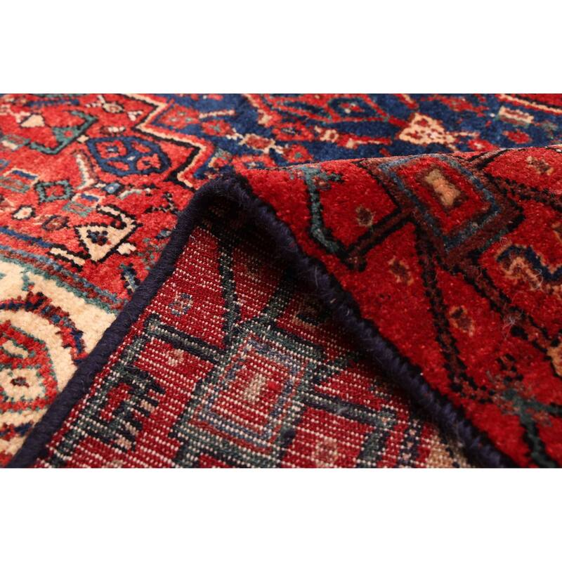 ECARPETGALLERY Hand-knotted Kayseri Vintage Dark Navy Wool Rug - 4'10 x 7'1