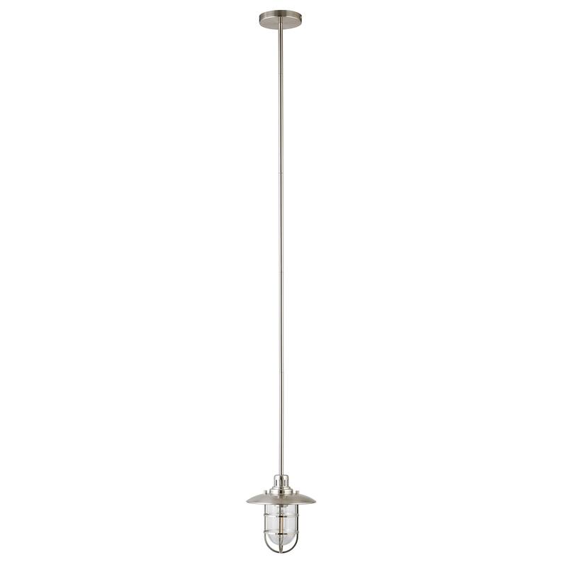 Bay 8.25" Wide Lantern Pendant with Glass/Metal Shade