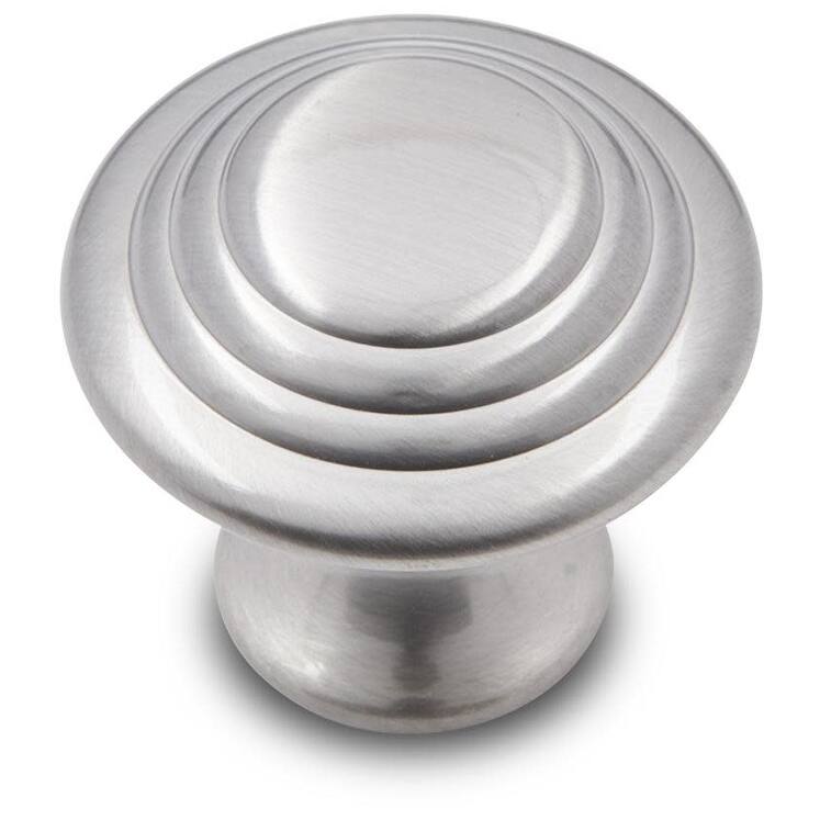 RK International CK 9214 Stepped Ring 1-1/4" Round Solid Metal - Satin Nickel