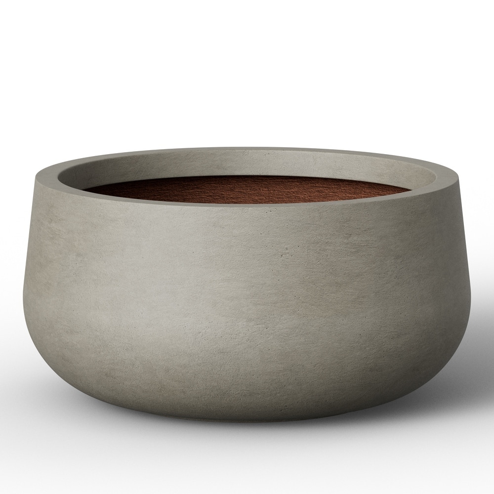 Concrete Round Planter / Pot Indoor & Outdoro Planter Bowl