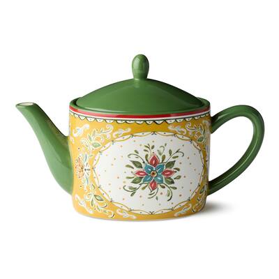 Certified International Provence Teapot, 36 oz. - 10.25"W x 4.625"D x 6.625"H