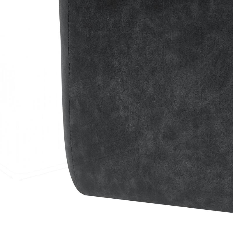 Square PU Leather Ottoman