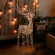 Christmas Yard Decor that Match Snowflake Blue and Pure White LED Light String