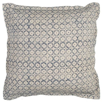 Rizzy Home Ditzy Block Print Throw Pillow Cover