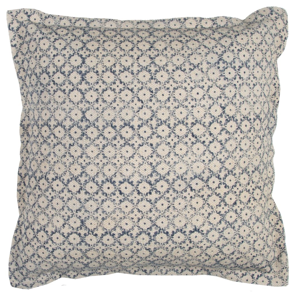Rizzy Home Ditzy Block Print Throw Pillow
