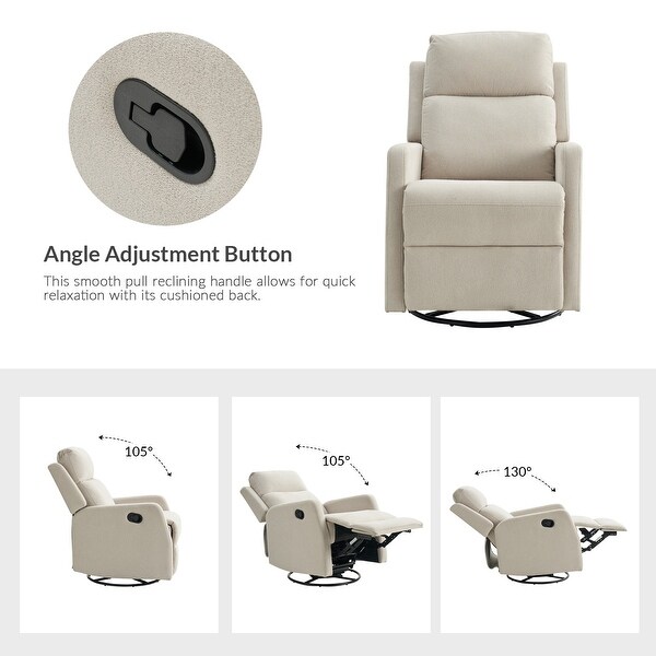 Julian fabric swivel glider recliner store