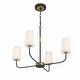 preview thumbnail 5 of 5, Crystorama Lighting Group NIL-70014 Niles 4 Light 29" Wide Chandelier