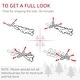 preview thumbnail 15 of 21, HOMCOM 6ft Nordic Pine Artificial Christmas Tree with 795 Snow Flocked Tips, Foldable Metal Stand, Easy Assembly