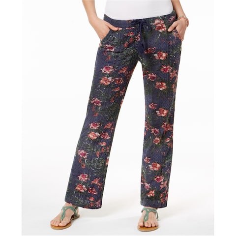 Roxy Womens Lace Floral Casual Trouser Pants