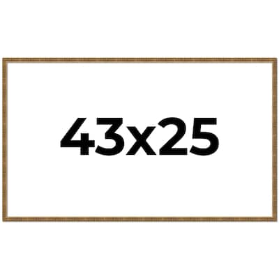 43x25 Frame Gold Kingsley Distressed Solid Wood Picture Frame Width