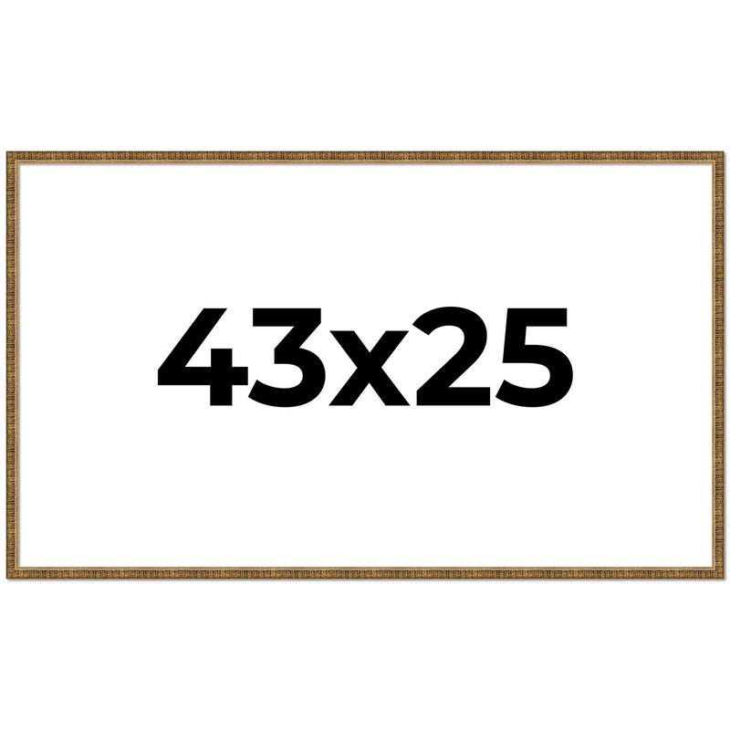 43x25 Frame Gold Picture Frame - Complete Modern Photo Frame Includes
