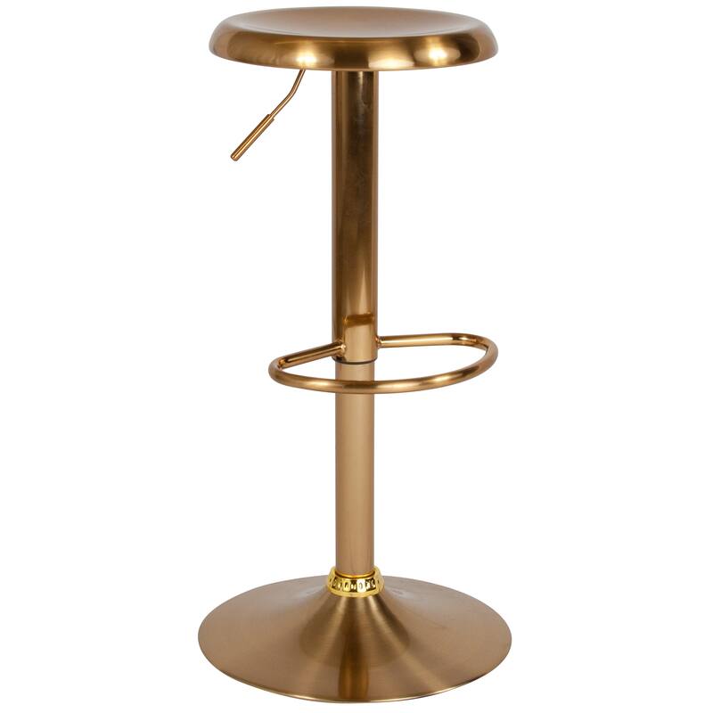 Adjustable Height Retro Barstool - 16"W x 16"D x 23" - 31"H