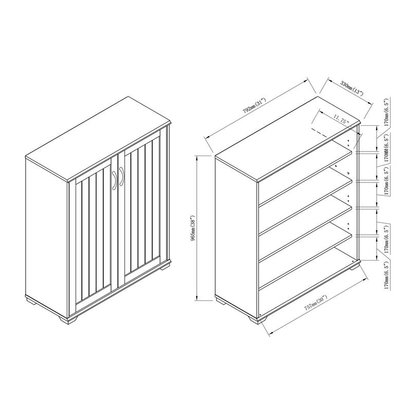 Jdiriya Transitional 5-shelf Cabinet by Copper Grove