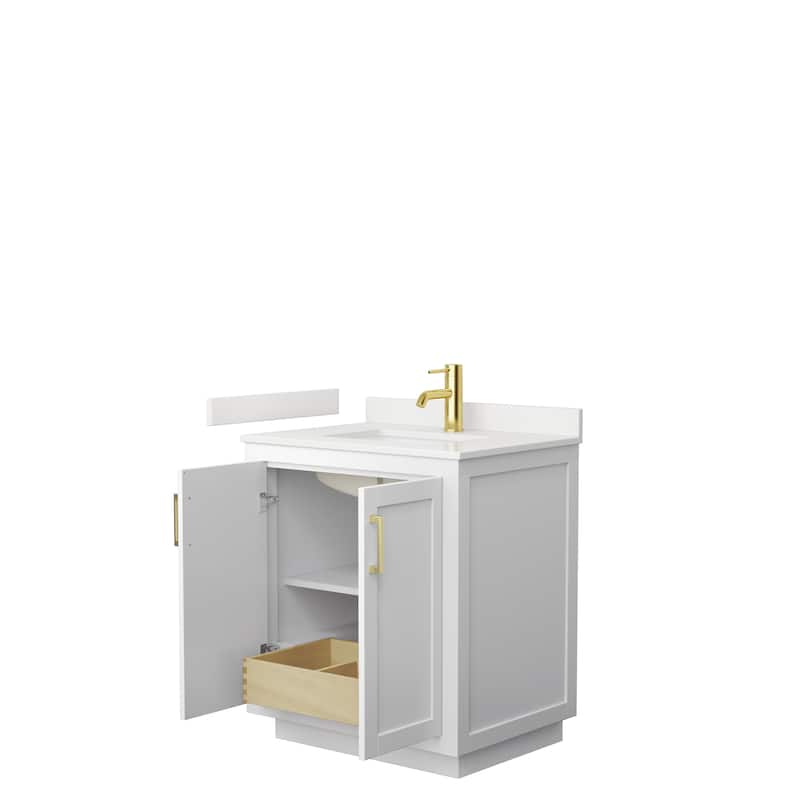 Miranda 30-inch Single Vanity, Quartz Top