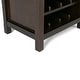 preview thumbnail 7 of 16, WYNDENHALL Franklin 12-Bottle SOLID WOOD 22 inch Wide Contemporary High Storage Wine Rack Cabinet - 22 W x 17 D x 50 H
