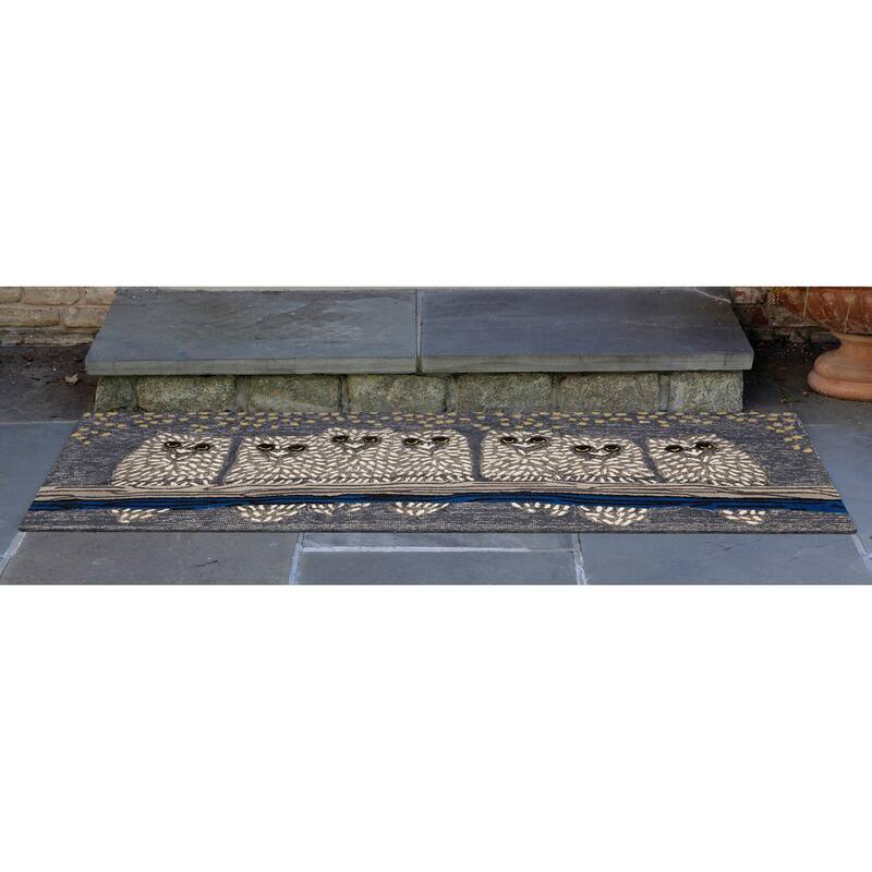 Liora Manne Frontporch Owls Indoor/Outdoor Rug
