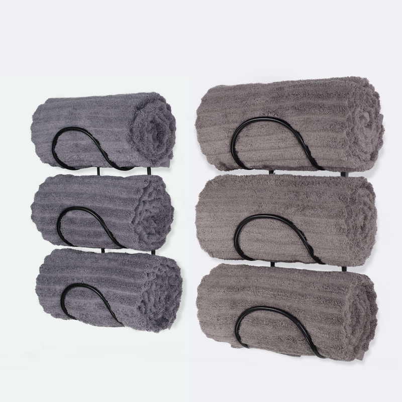 Wallniture Boto Towel Rack, Rustic Wall Decor Bathroom Organizer