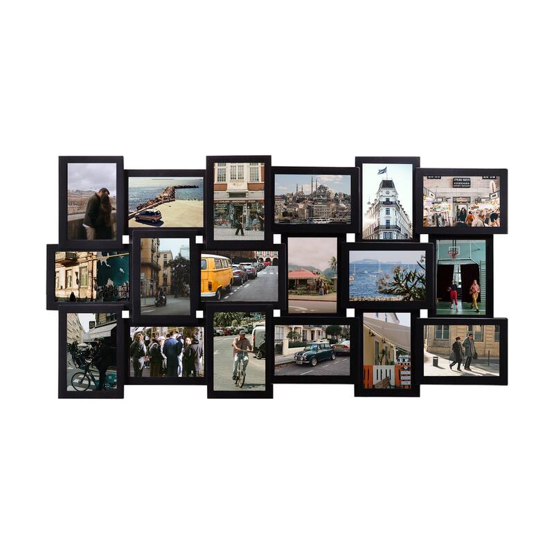 18 Openings Family Photo Frame 4x6 Picture Frame Collage Large for Wall Decor