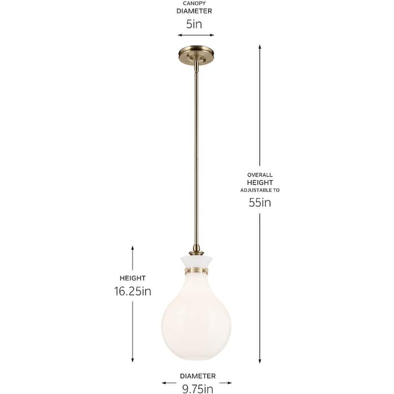 Kichler 52776 Laria 10" Wide Mini Pendant