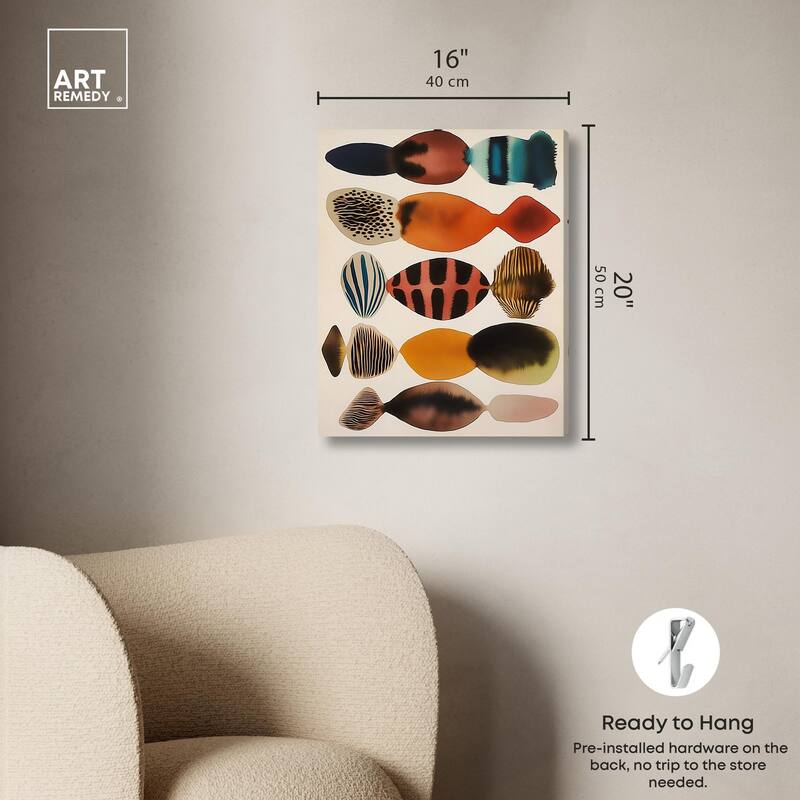 Biomorphs II Canvas by Art Remedy, Gallery Wrapped