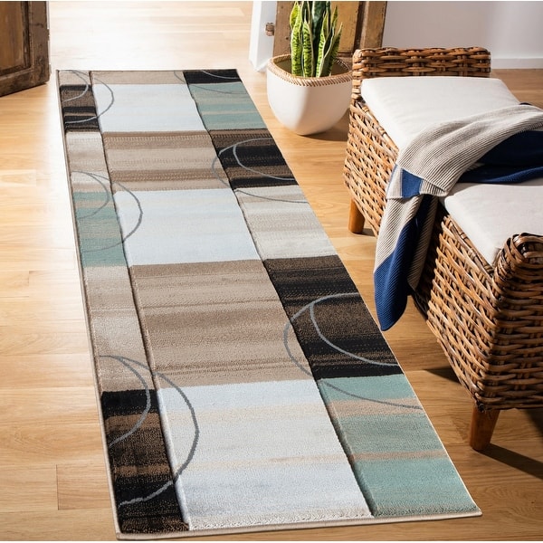 Glamour Brown/Beige Polypropylene Area Rug Overstock 28481991