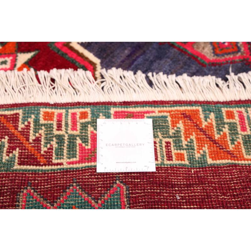 ECARPETGALLERY Hand-knotted Melis Vintage Burgundy Wool Rug - 4'6 x 7'3