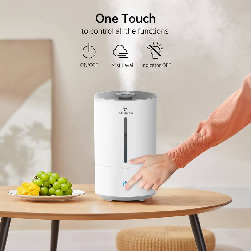 1.06 Gallons Cool Mist Top Fill Ultrasonic Humidifier
