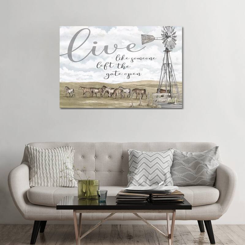 iCanvas "Live Like Someone" by Cindy Jacobs Canvas Print - 32x48x1.5