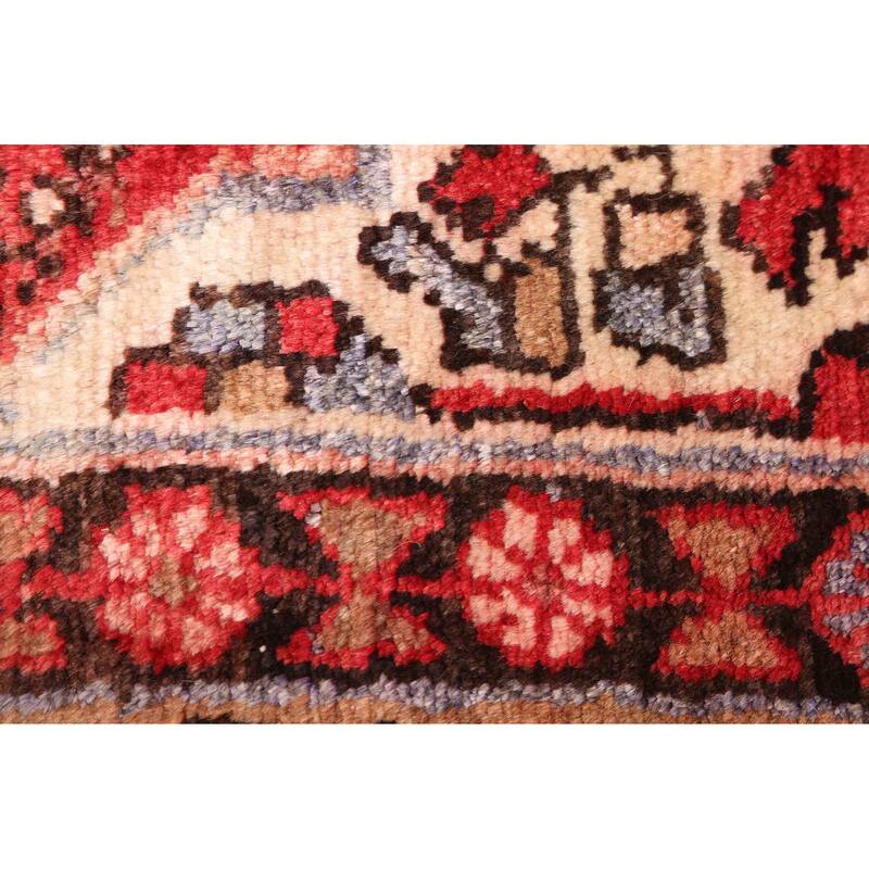 ECARPETGALLERY Hand-knotted Andelz Red Wool Rug - 4'1 x 14'9
