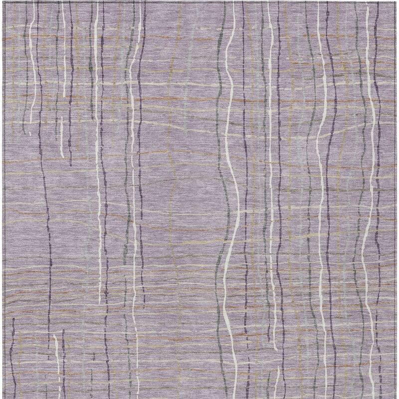 HomeRoots Striped Transitional Rectangle Outdoor Rug