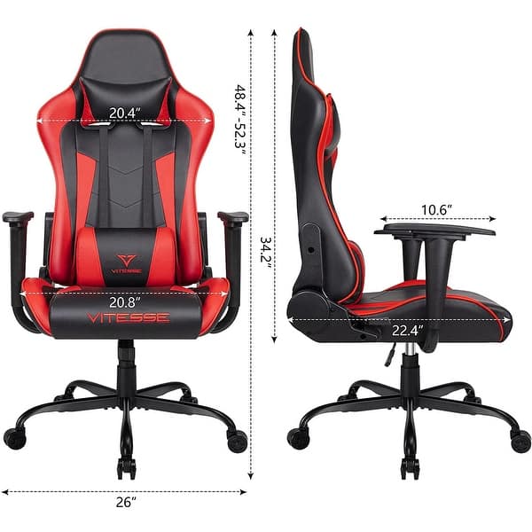 dimension image slide 7 of 8, BOSSIN Gaming Chair High Back Computer Office Chair with Lumbar Support and Headrest