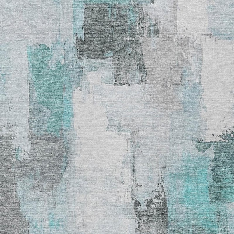 HomeRoots Abstract Transitional Rectangle Outdoor Rug