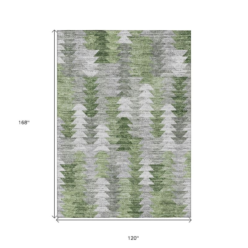 HomeRoots Geometric Transitional Rectangle Outdoor Rug