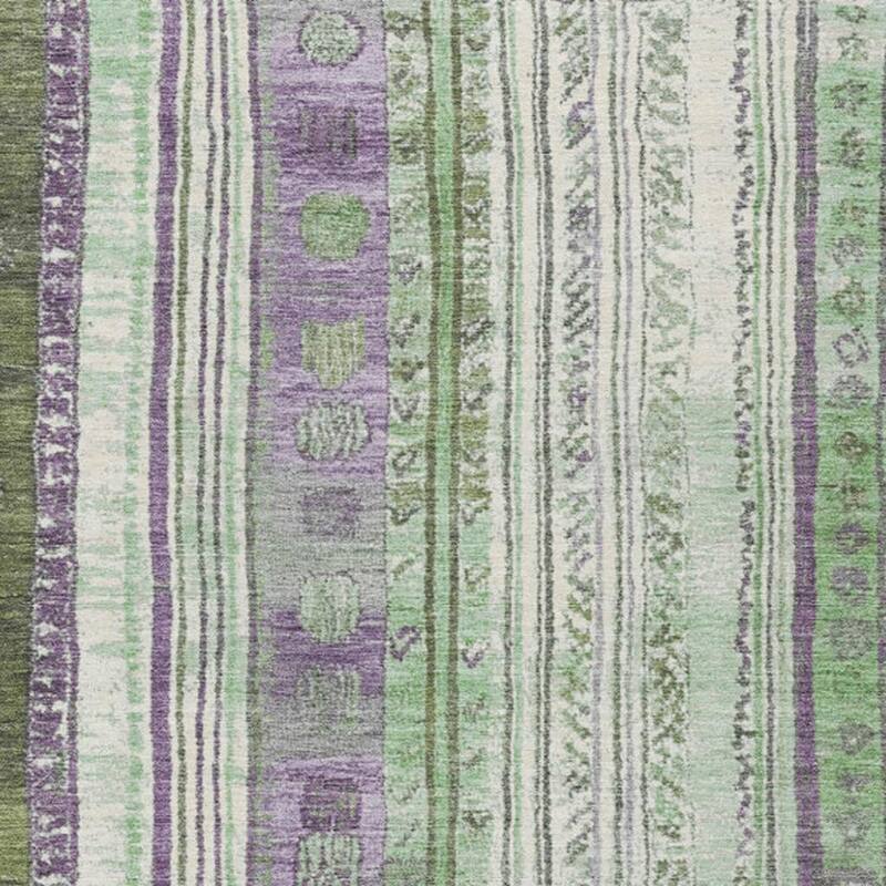 HomeRoots Striped Transitional Rectangle Outdoor Rug