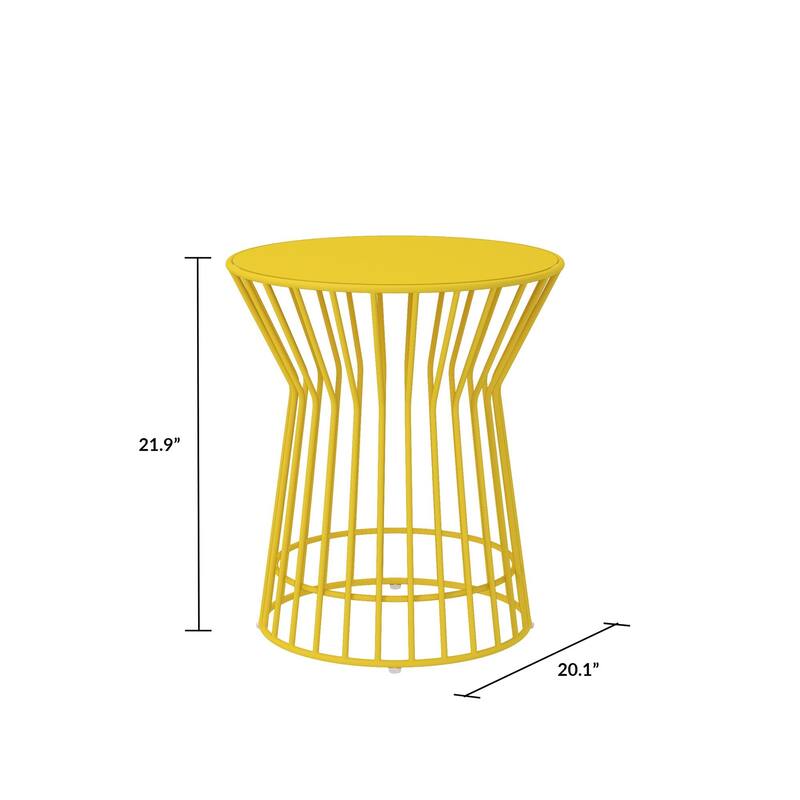 The Novogratz Poolside Gossip Collection Roberta Outdoor/Indoor Side Table