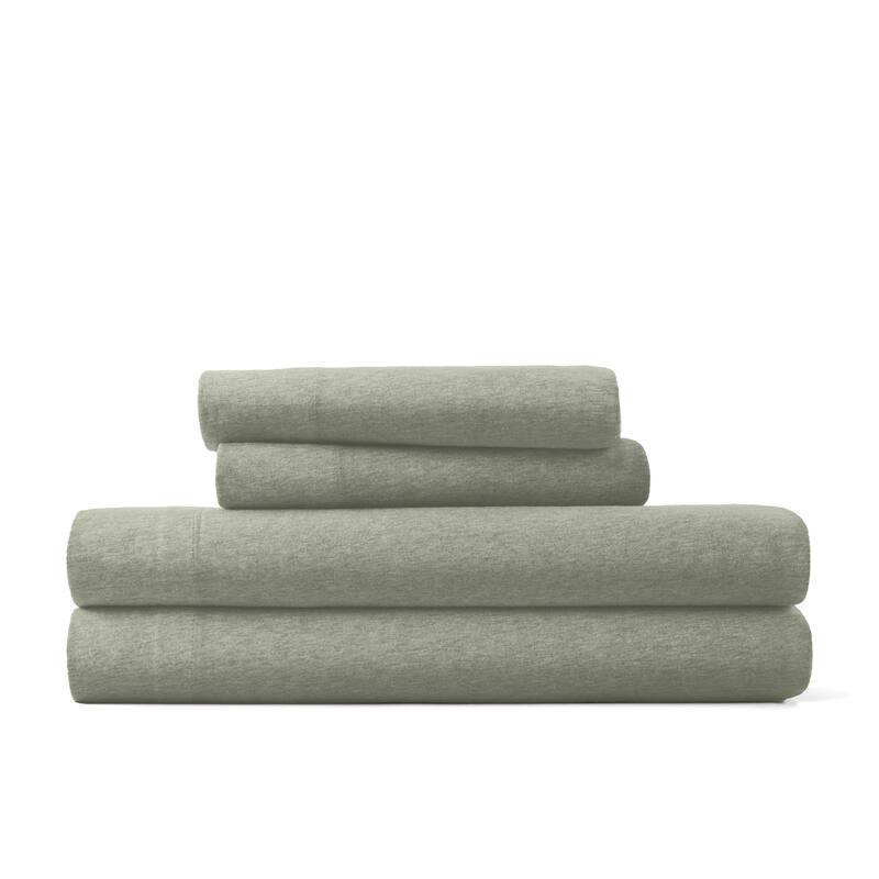 Ultra Soft 4 Piece Cotton Jersey Knit Sheet Set