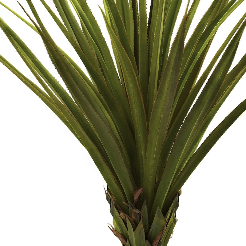 Artisanal Spiked Tree - 5Ft Green Fountain Decor - Indoor Accent Plant - Home Office Living Room - 5ft.