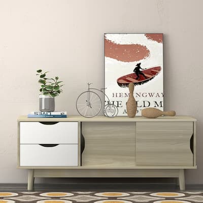 Gymax TV Stand for TV up to 60'' Media Console Table Storage with - See Details