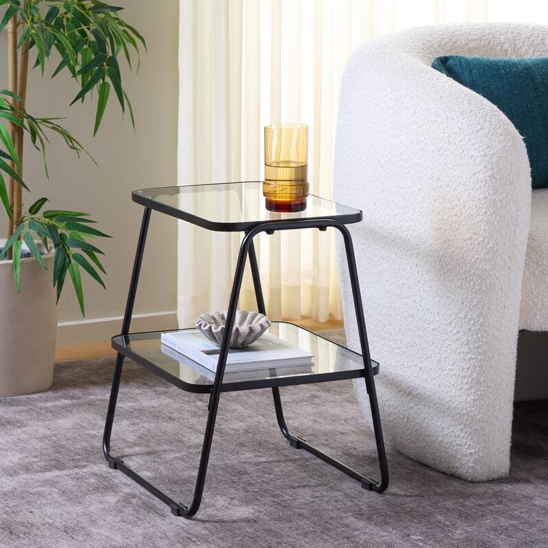 SAFAVIEH Home Zunia 2-Tier Accent Table - 17"W x 15"D x 19"H
