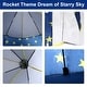 preview thumbnail 4 of 6, Kids Tent Rocket Spaceship, Kids Play Tent, Unicorn Tent for Boys & Girls, Kids Playhouse, Pop up Tents Foldable, Toddler Tent