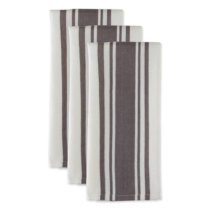 DII Vintage Red Chef Stripe Dishtowel (Set of 3)