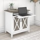 preview thumbnail 21 of 88, Key West Secretary Desk with Storage Cabinet by Bush Furniture