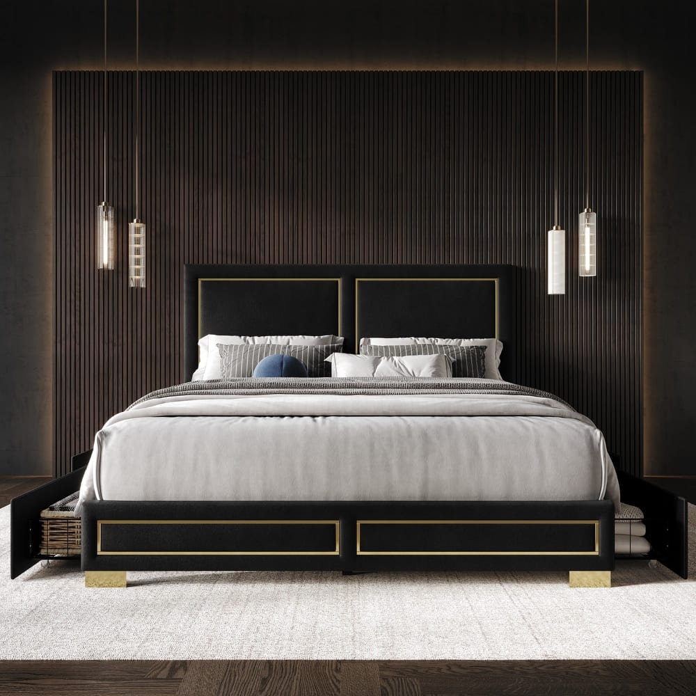 Jasper Upholstered Storage Platform Bed