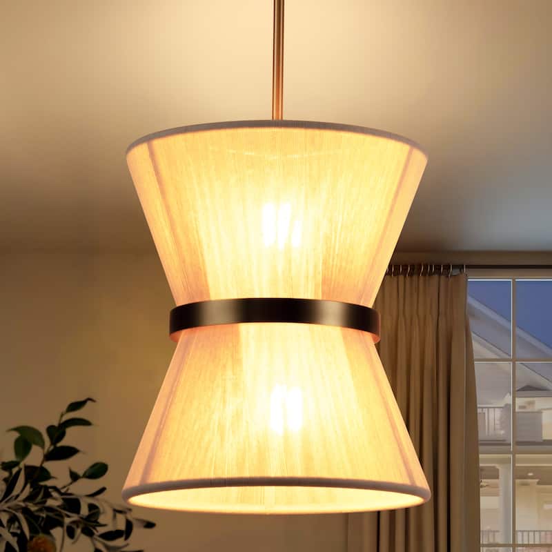 Modern Farmhouse Boho Chandelier for Dining Room in Gold or Black