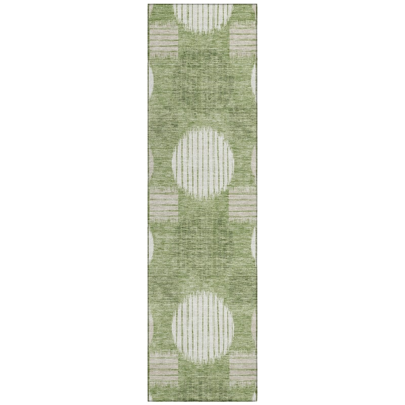 Machine Washable Indoor/ Outdoor Chantille Contemporary Dotty Rug