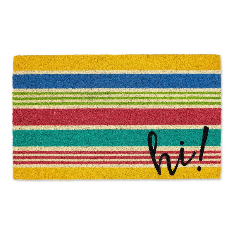 DII Bee Our Guest Doormat - Hi Stripes