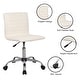 preview thumbnail 36 of 39, Home Office Desk Chair Task Chairs Swivel Ribbed Task Vanity Chair