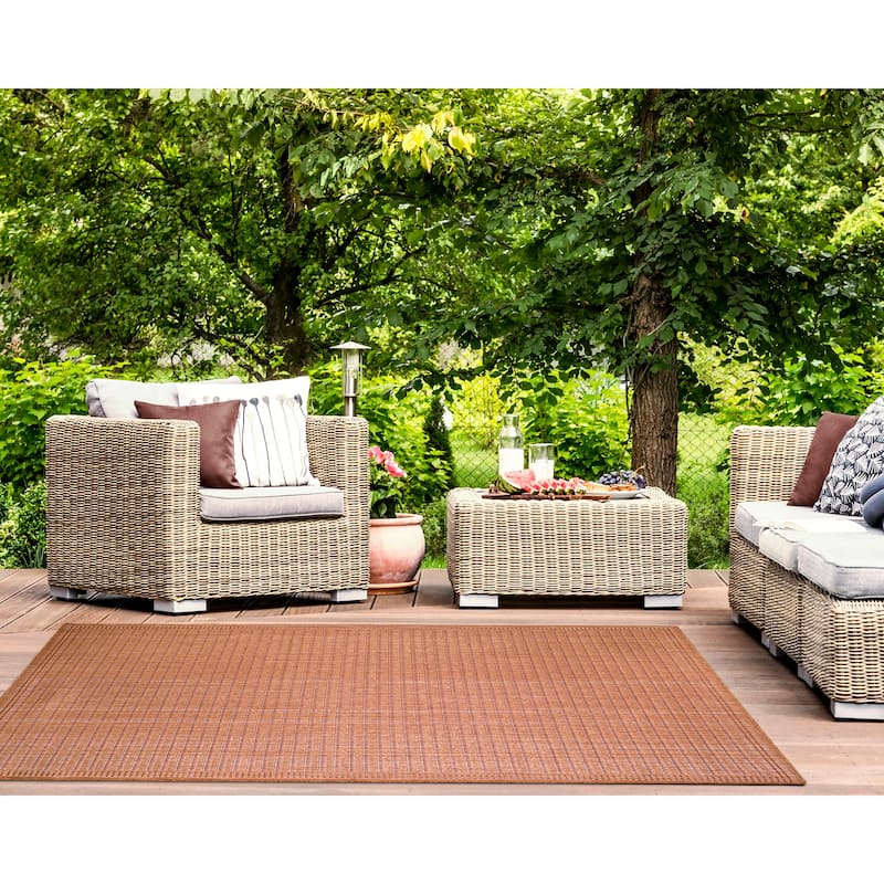 Liora Manne Malibu Simple Border Indoor/Outdoor Rug