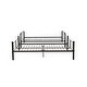 preview thumbnail 4 of 6, Gunmetal Full over Full Metal Bunk Bed with Fence for Kids