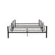 preview thumbnail 4 of 6, Gunmetal Full over Full Metal Bunk Bed with Fence